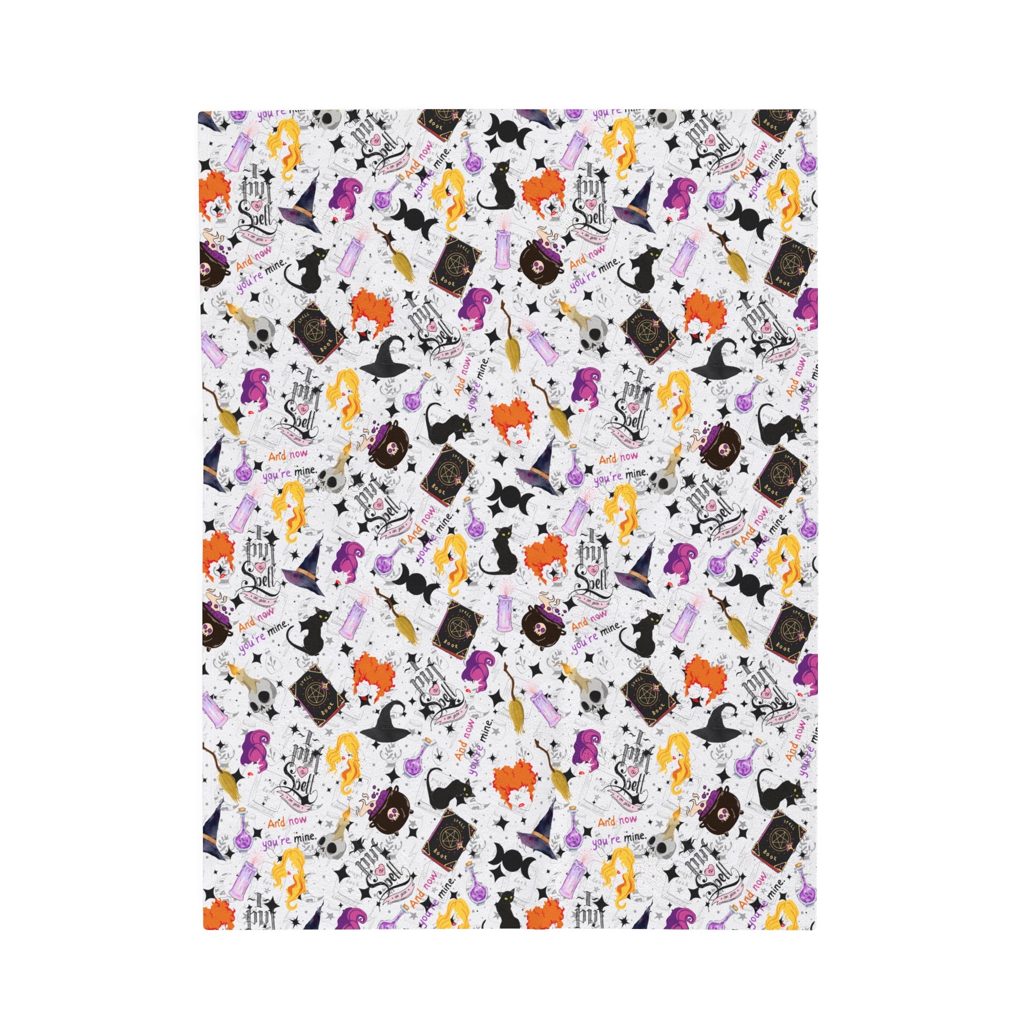 Hocus Pocus- Velveteen Plush CuddleLux Bliss Blanket - Creations by Chris and Carlos